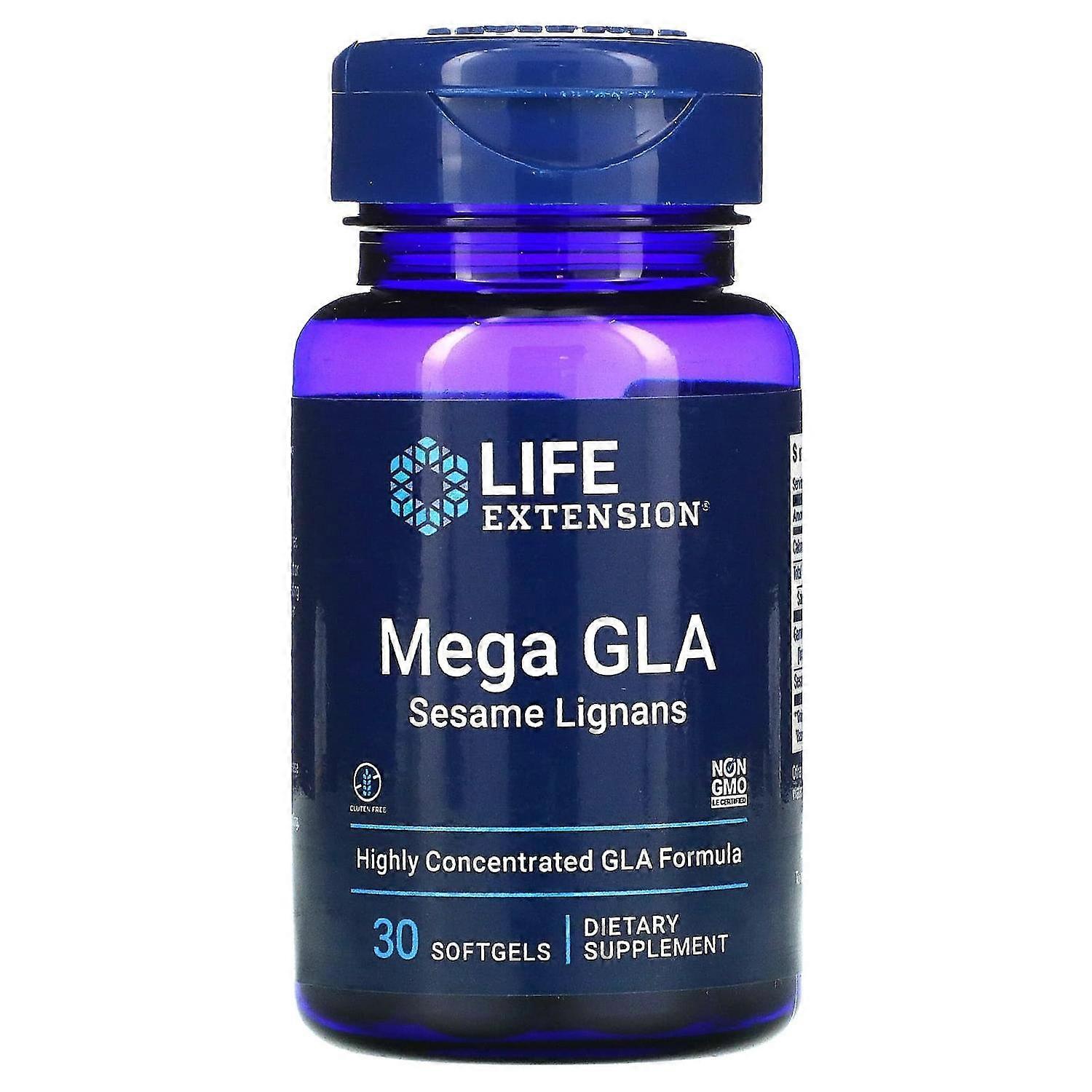 Life Extension, Mega GLA Sesame Lignans, 30 Softgels