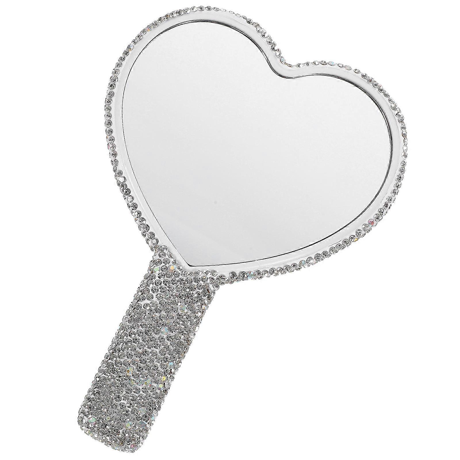 High-definition Reflection Heart Mirror For Touch-ups With Durable Structure 3Pcs