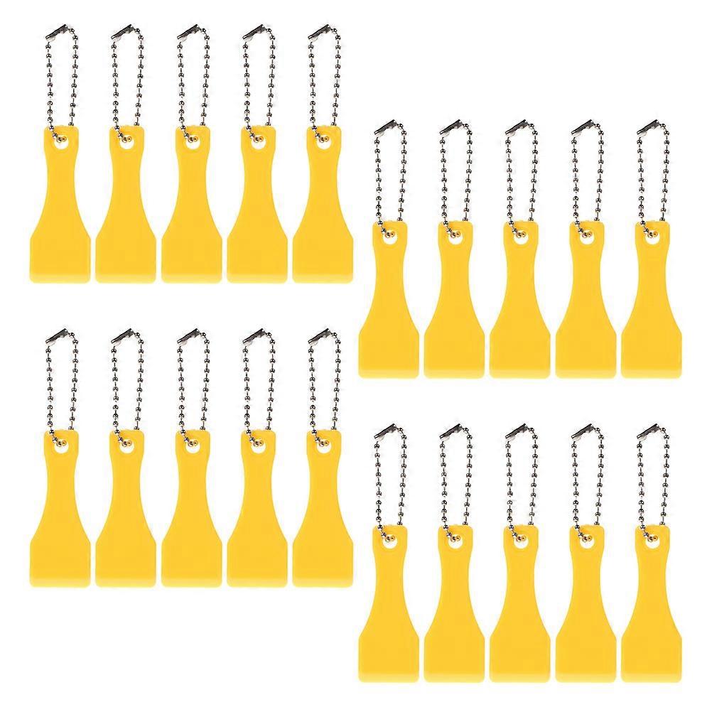 Durable Plastic Ticket Scratcher Tool for Daily Use 20Pcs Yellow