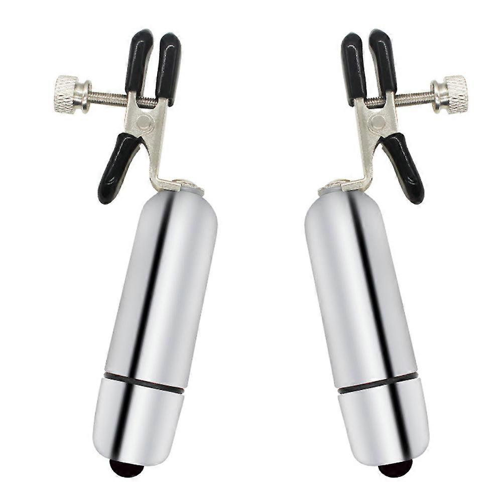 Breast Clamp Nipples Clip Intended for Flirting 1Pair Silver