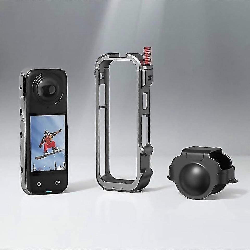 Pour Insta360 x4 cadre en métal caméra d’action support d’extension de cage de lapin