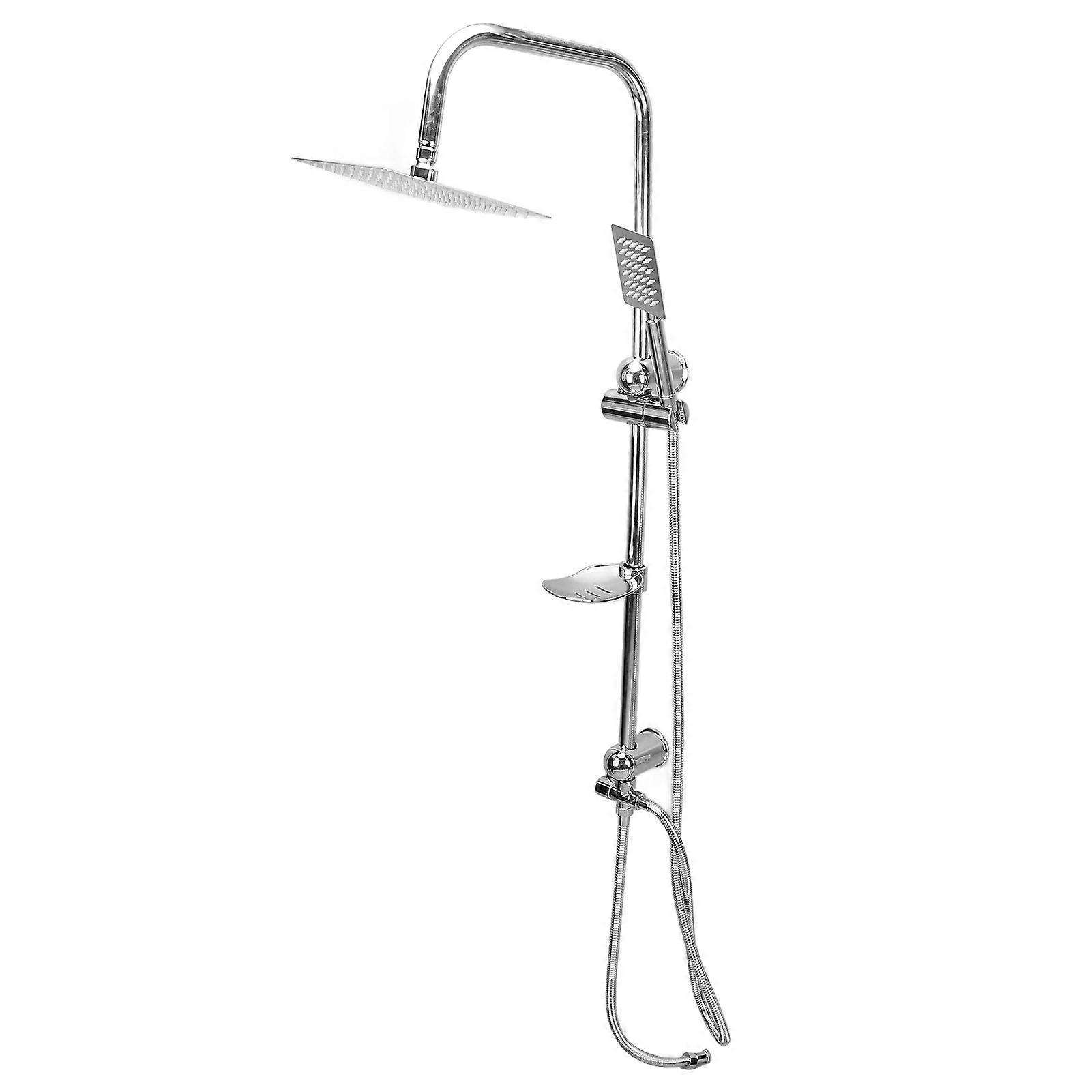 Stainless Steel Rainfall Shower System G1/2 with Handheld Spray