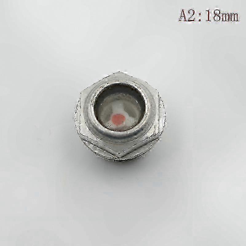 Γυαλί στάθμης λαδιού με αρσενικό σπείρωμα, μέγεθος 16mm-48mm, ανθεκτική μεταλλική κατασκευή για αεροσυμπιεστές