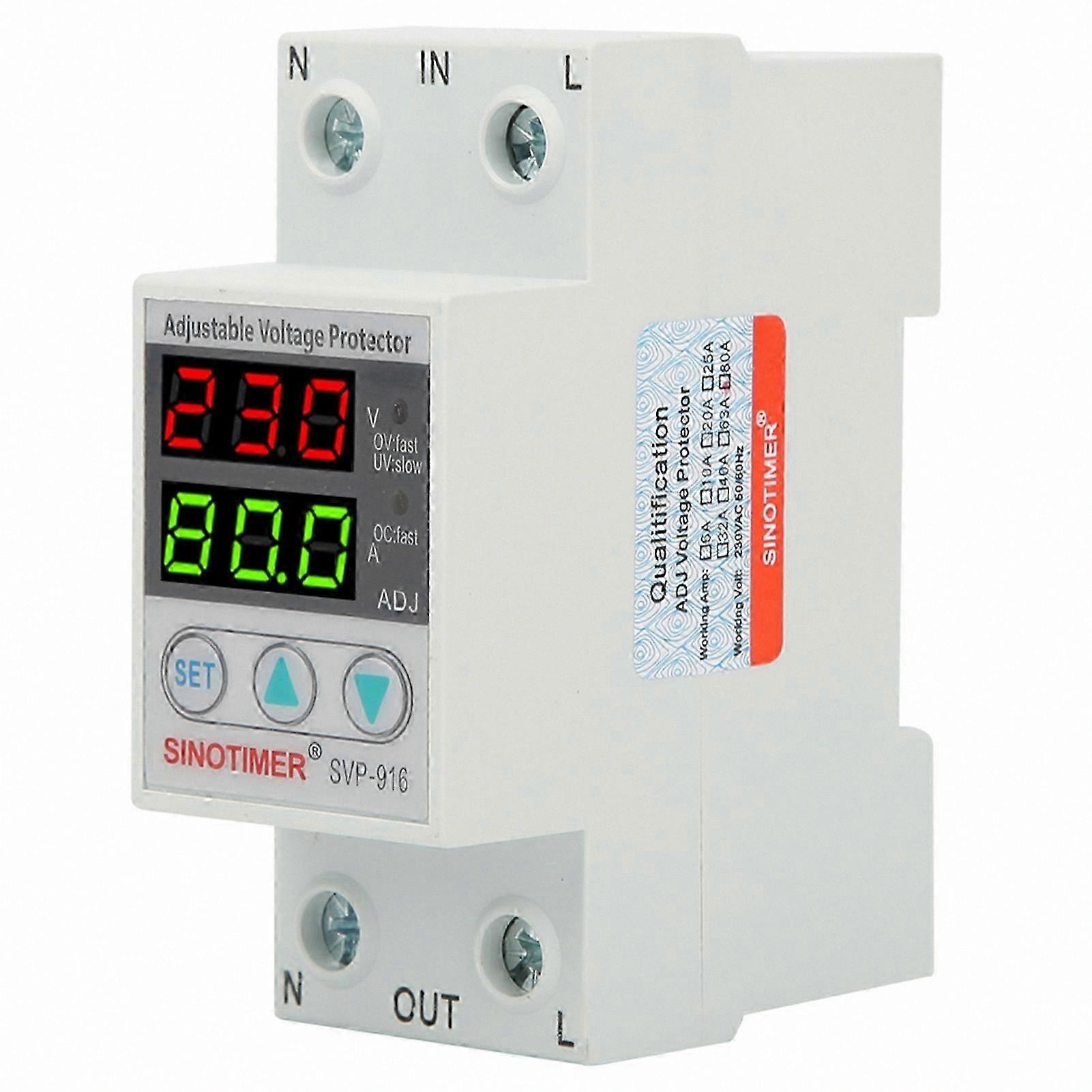 Adjustable Automatic Overvoltage and Undervoltage Protection Device 230V