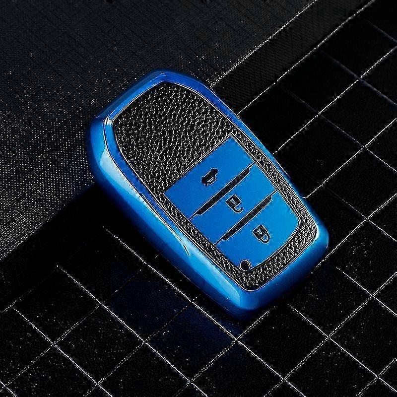 3 Buttons Soft Tpu Car Key Case Cover for Toyota Hilux Innova Rav4 Fortuner Yaris 2021 Shell Fob Protector Keychain Accessories