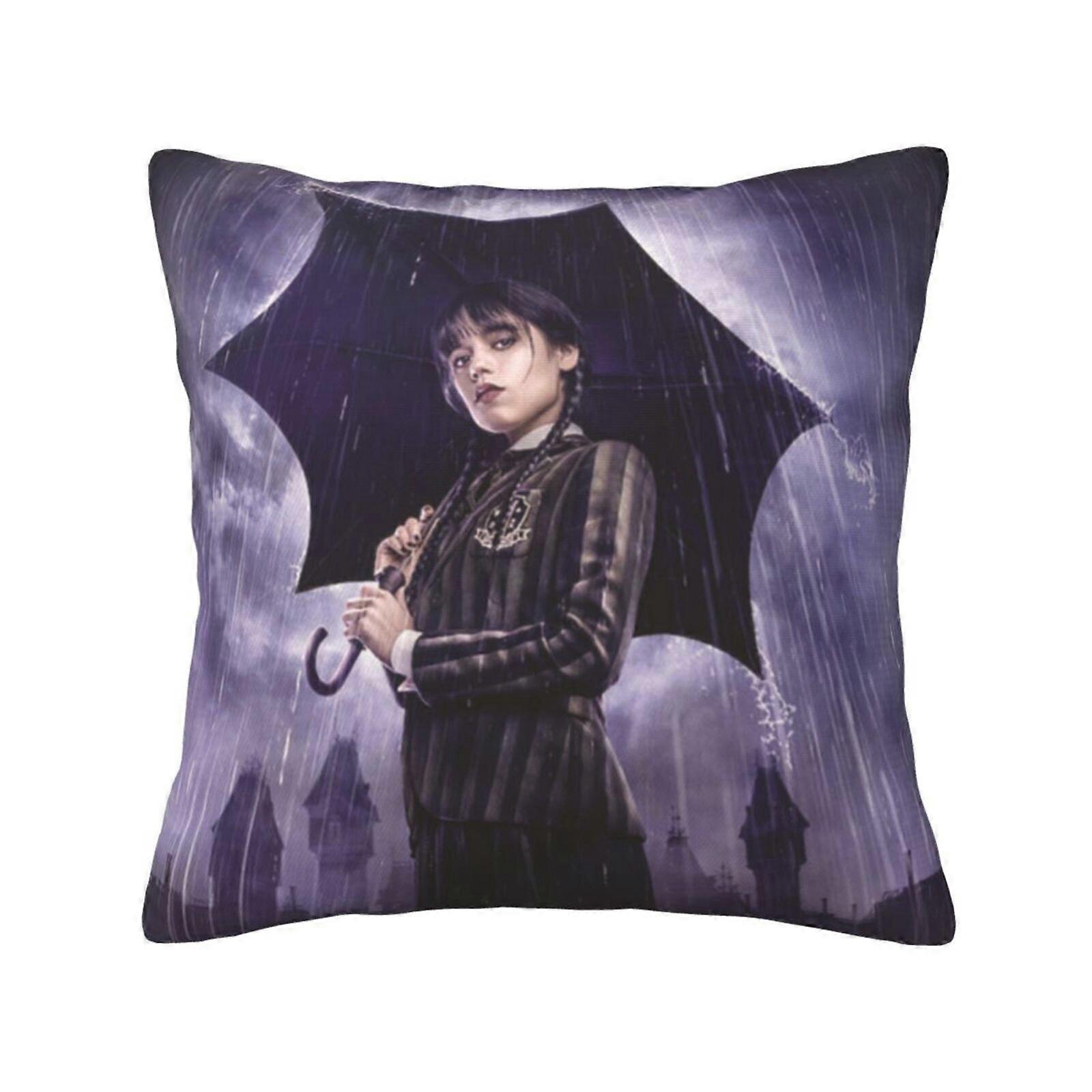 k477 Wednesday Addams Invisible Zippered Super Soft And Cozy Luxury Pillowcases Cases, 1 Pillow CaseClassic Pillow Cases For Sofa, Oboustranný tiskWB