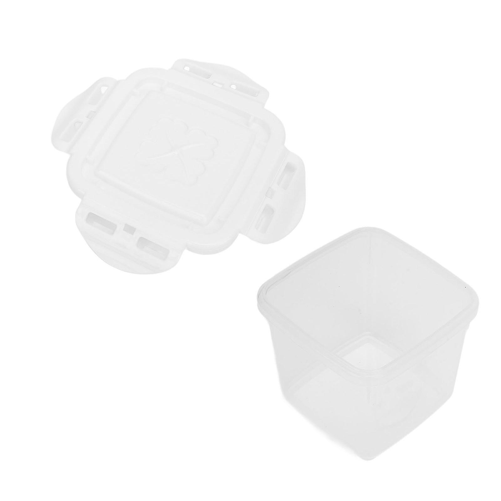 Food Storage Container 650ML PP Food Grade Sealed with Lid Multipurpose Food Storage Box for Mousse Layer Cake Tiramisu Ice Cream 