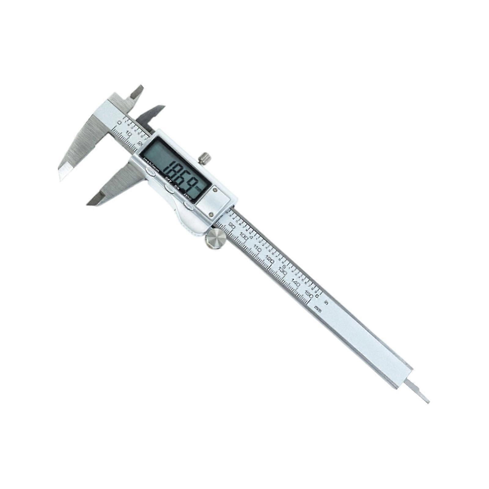 Stainless Steel Vernier Caliper 0.01mm Resolution Measuring Tool For Engineers Mechanic And DIY Projects  Silver