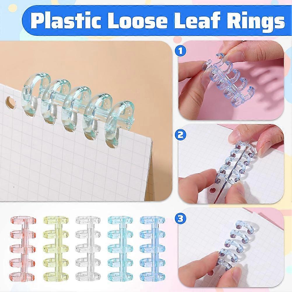 72 Pieces Binding Machine Set Include 6 Holes Punch Single Hole Binder Machine Manual Binding System for Home Office