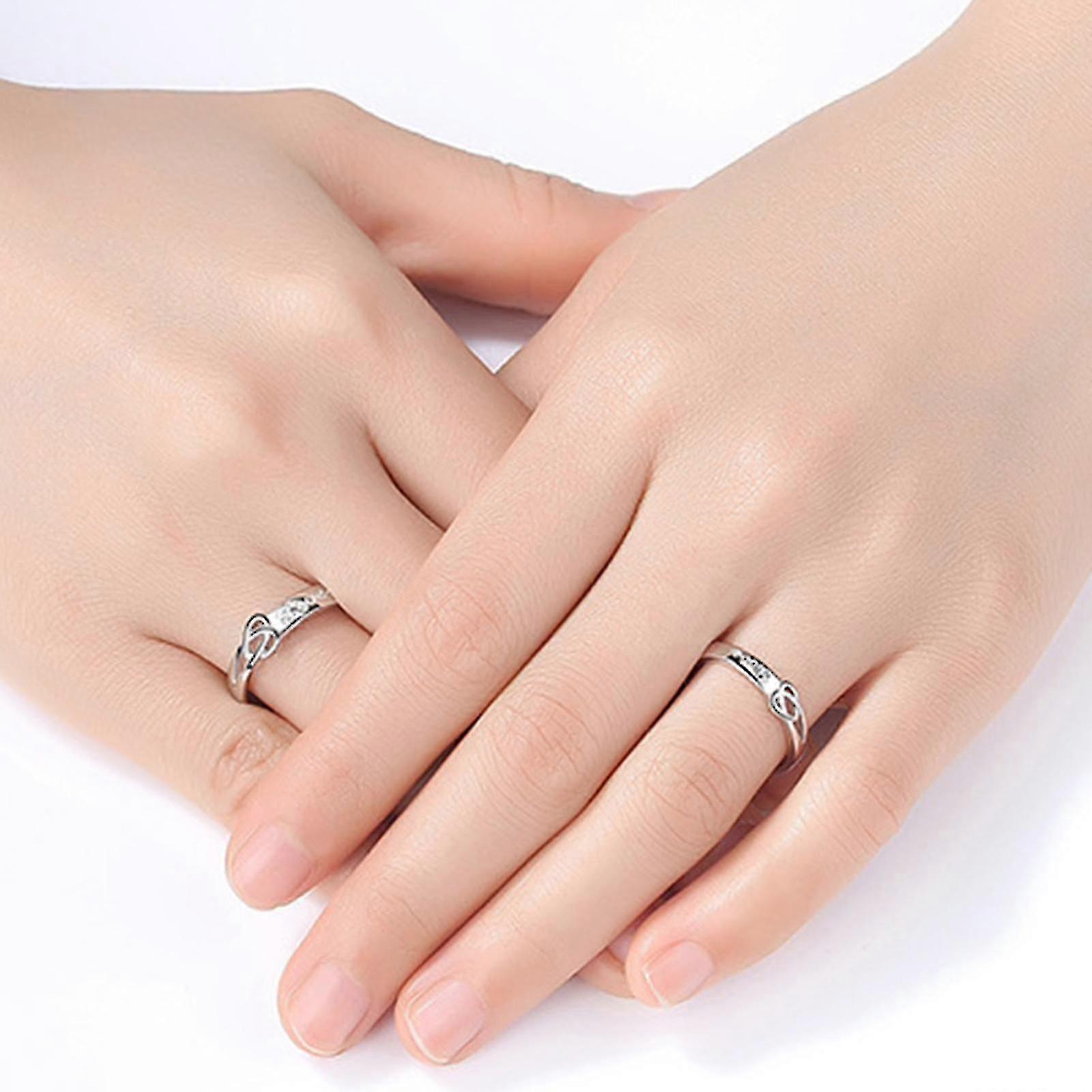 Personalized Couple Rings For Him Her Sets Copper Rings Promise