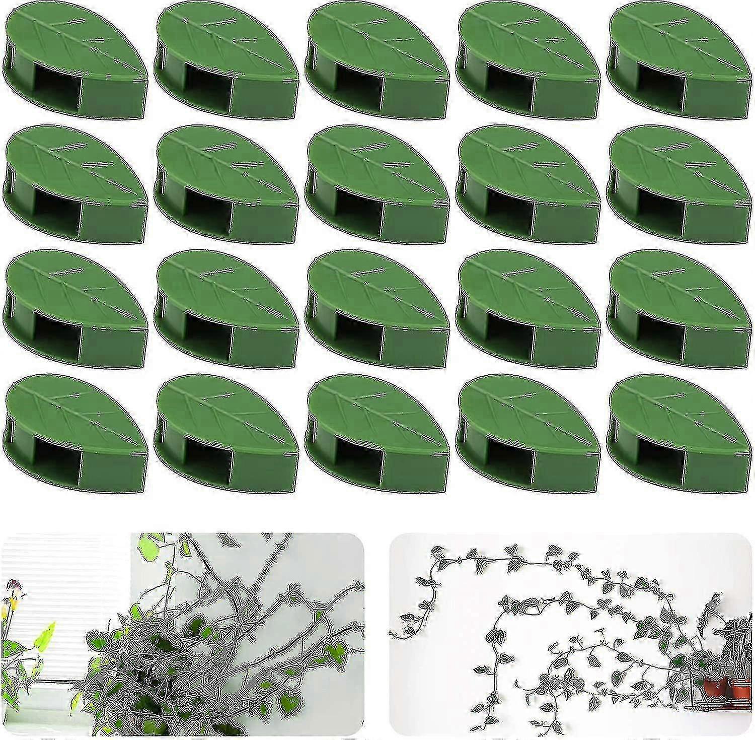 50pcs works Climbing Wall Fixture Clips Invisible Self-adhesive Hanging Vines Compatible With Wire Fixing