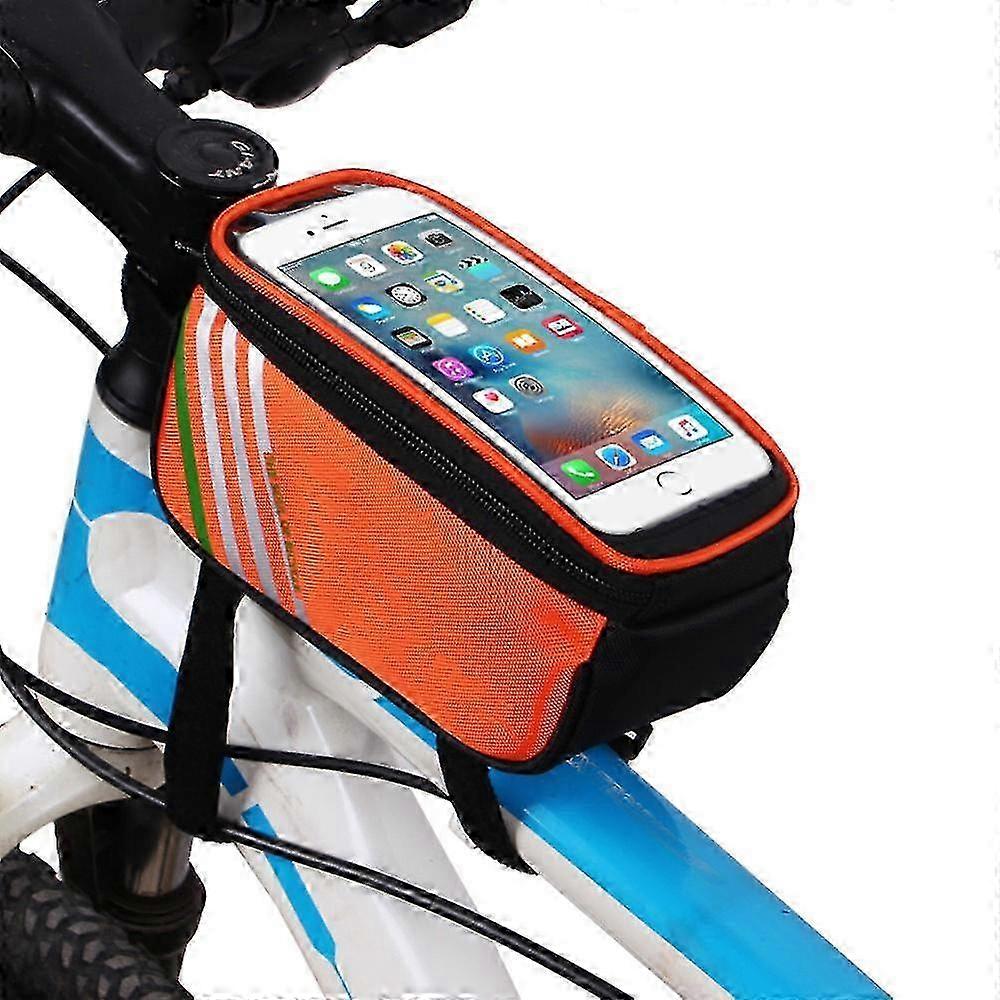 Adjustable Bike Phone Bag - Secure Mount for Top Tube and Easy Access