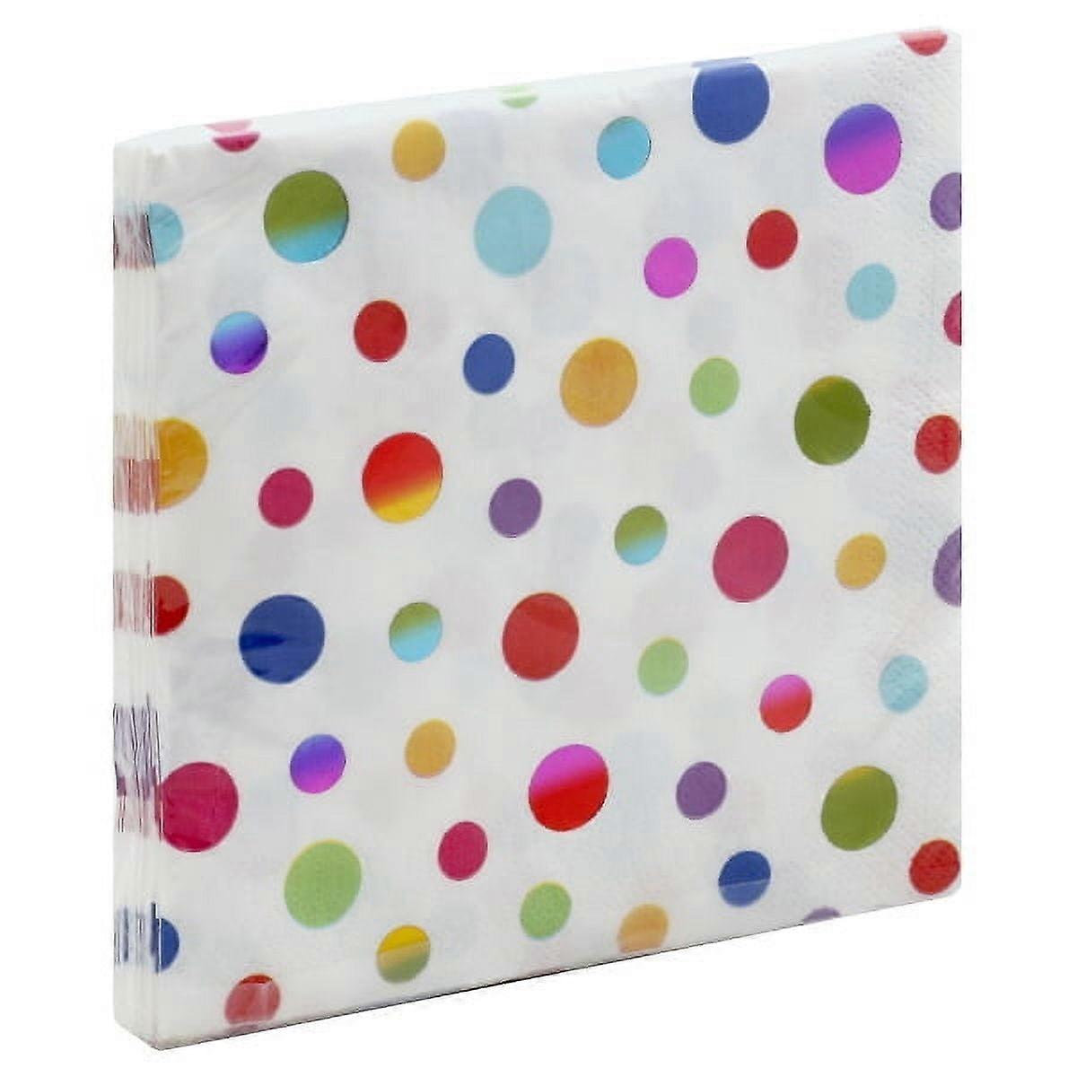 Metallic Rainbow Lunch Napkin (16 Count)