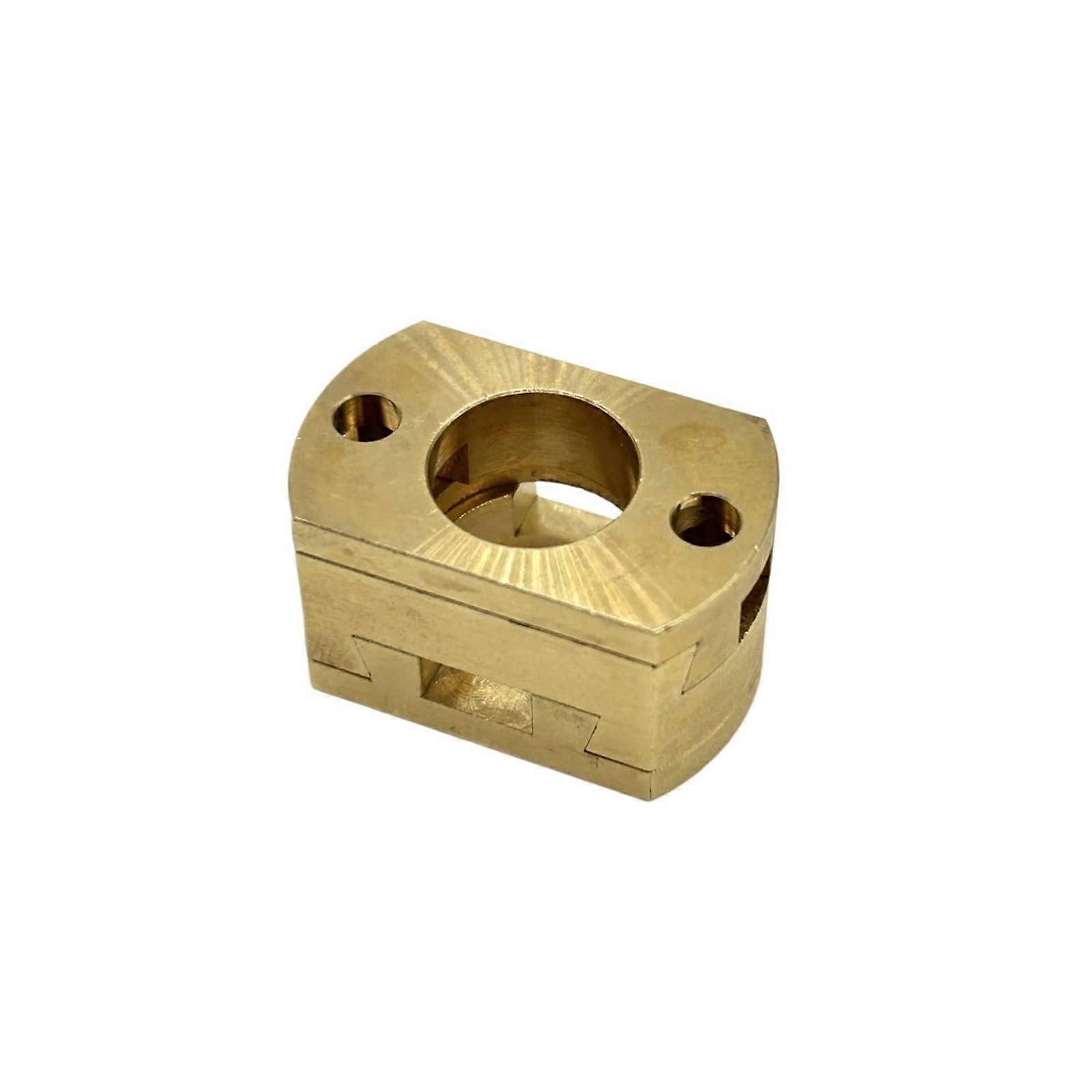 Brass Rigid Coupling 18mm Shaft Coupler for 3D Printers Z Axis Screw Connection 1pc