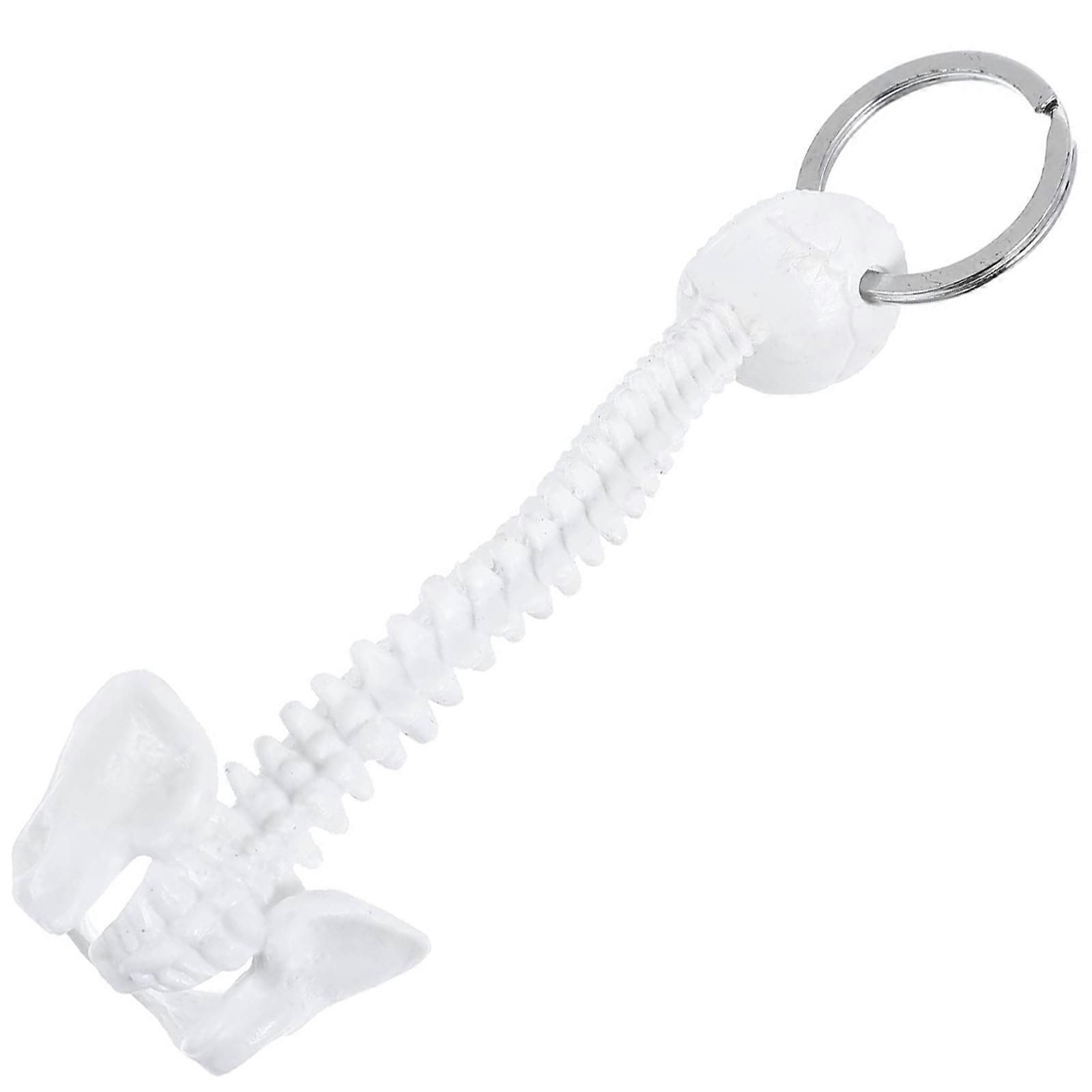 Portable Human Spine Skeleton Specimen Keychain Anatomical Model Keyring for Classroom Teaching Unique Gift for Doctor Multicolor