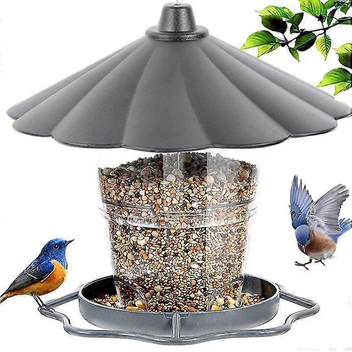 Bird Feeder - DRFEIFY - Panorama - Durable Plastic - Humanized Design - Large Capacity