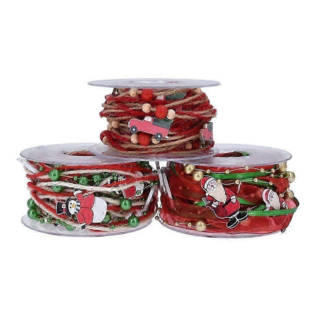 Festive Christmas Ribbon String 5m Length, Great for DIY Enthusiasts