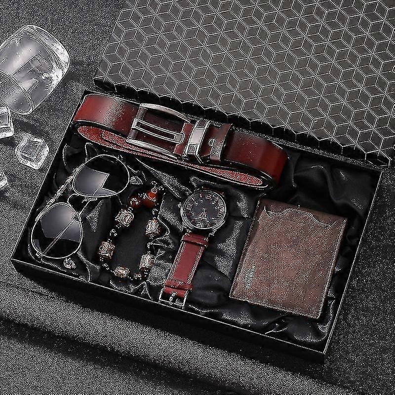 Presentset för män med ask, plånbok, klocka, födelsedagspresenter för företag för män