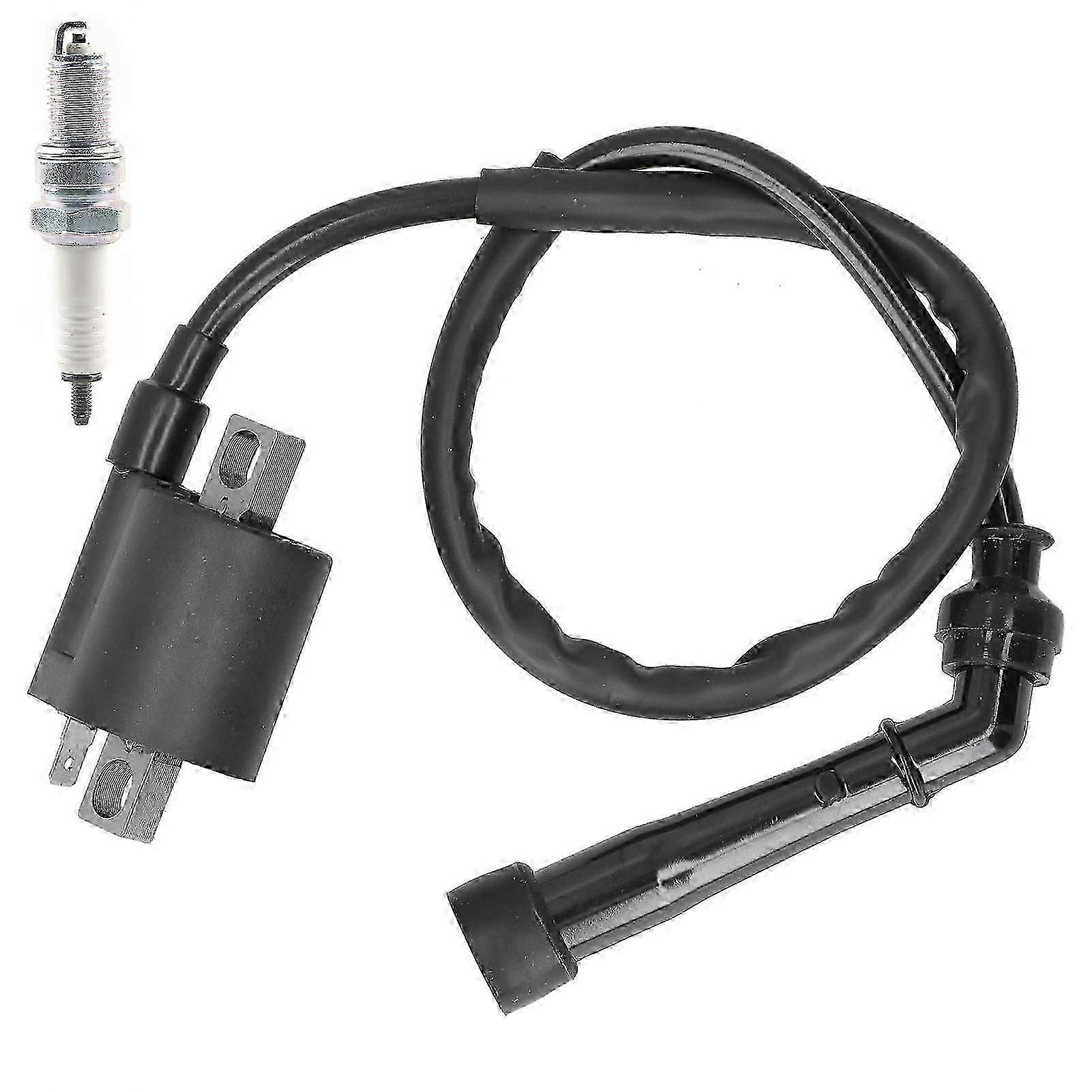 Ignition Coil Spark Plug Kit Vehicle Accessory Replacement Fit for Yamaha Grizzly 660/660R Walkbee SZRH A-F