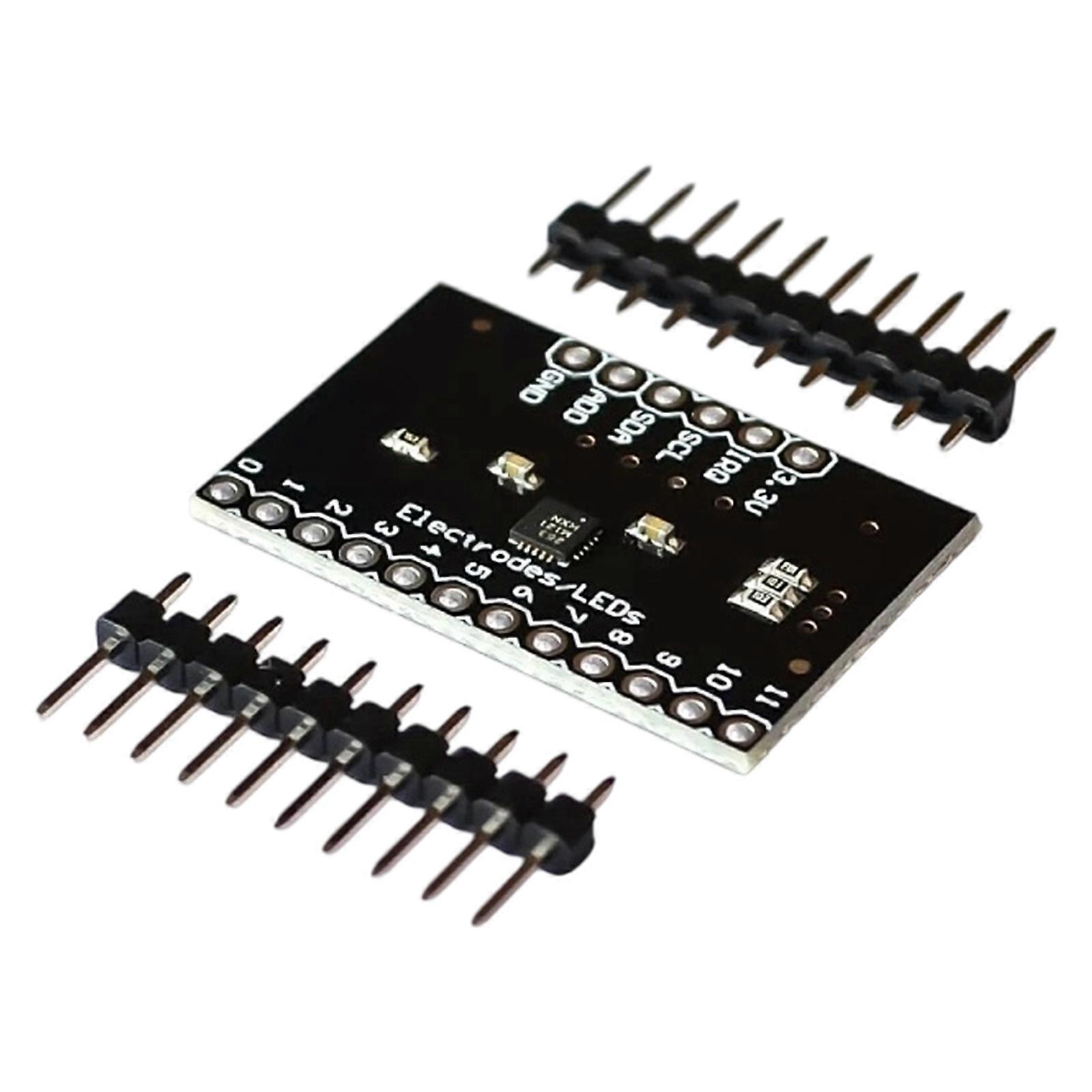 MPR121 Multiple Touch Sensors Controller Board Module With Automatic Configuration For Interactive Display Projects Multicolor