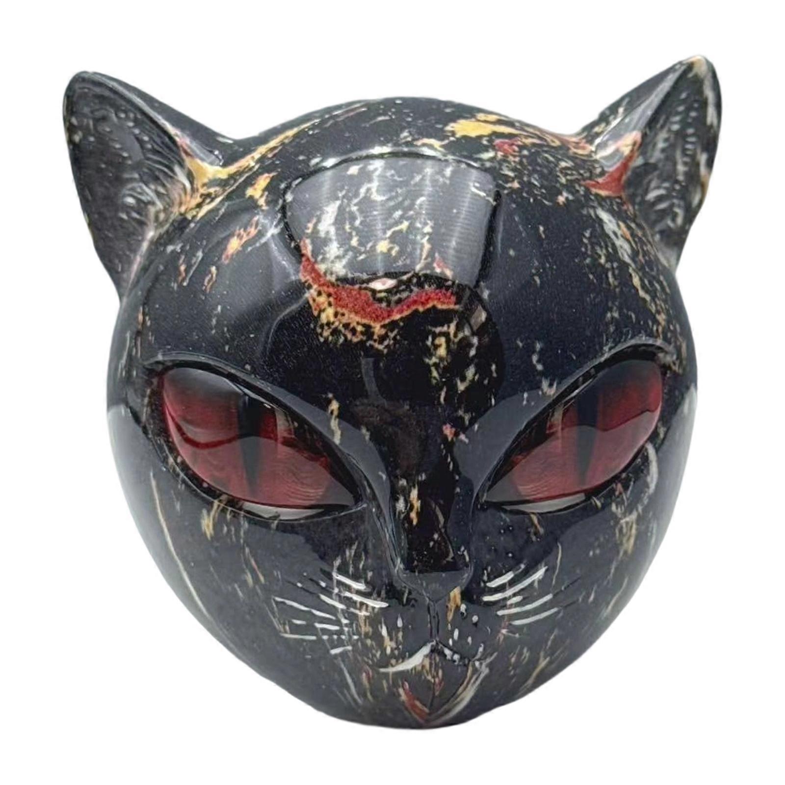 Decorative Black Statue Elegant Living Space Accent Scratch Resistant Indoor  Red