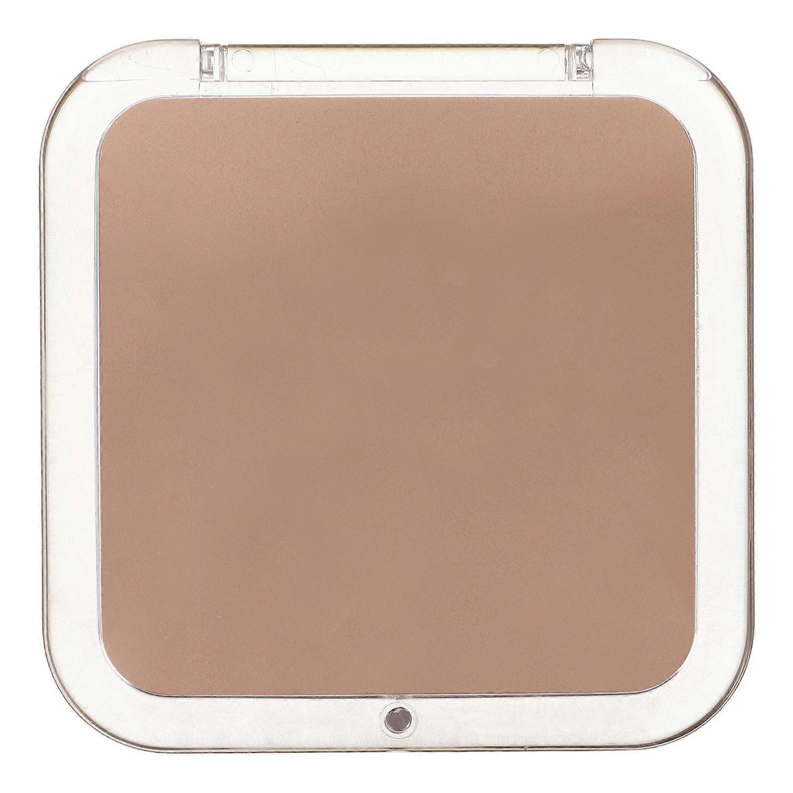 Coffee Acrylic Mini Square Makeup Mirror for Touchup 10x Magnifying Portable