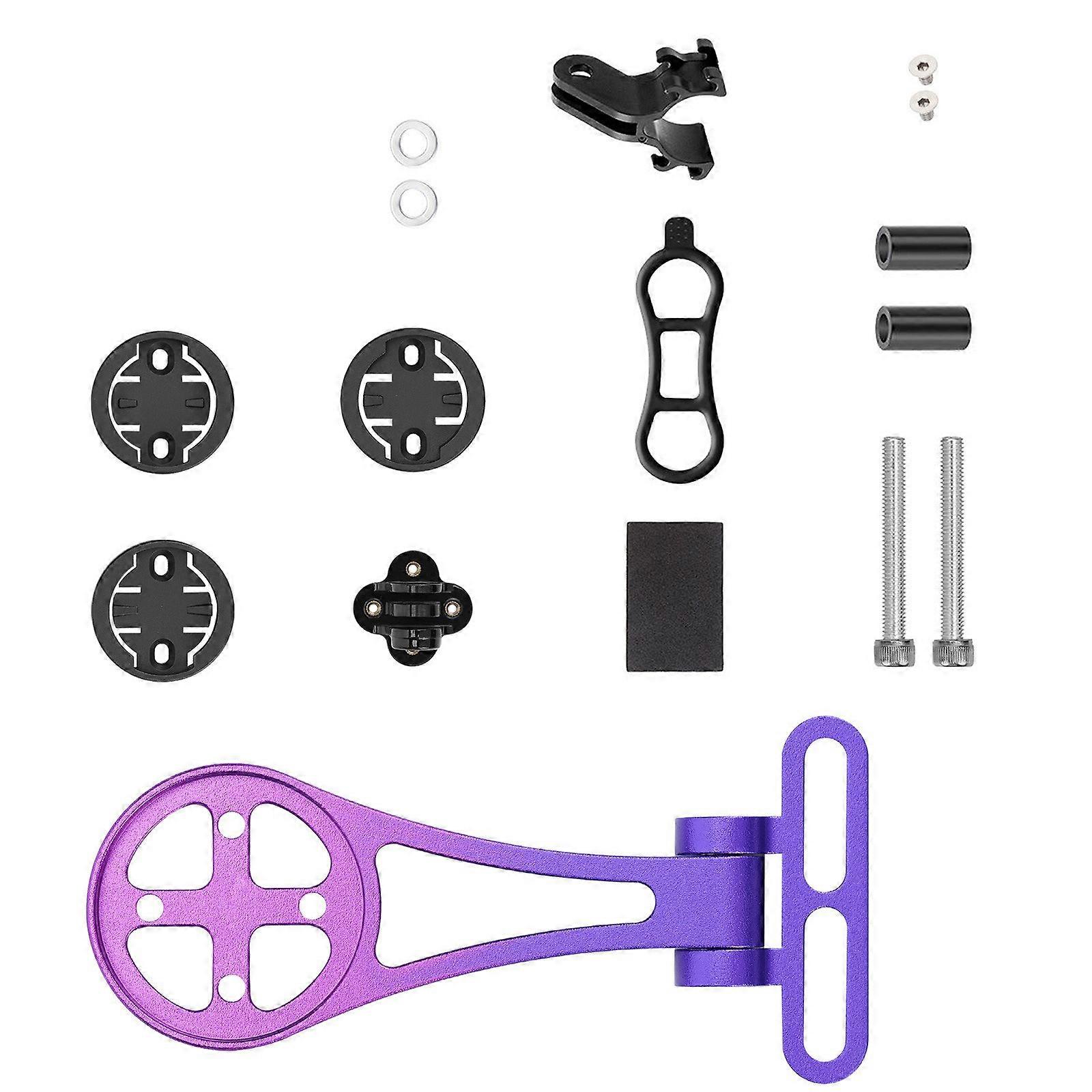 Universals Cycling Computer Brackets Customizable Length Weather Resistant Speedometers Brackets Quick Setups for Bicycles  Purple