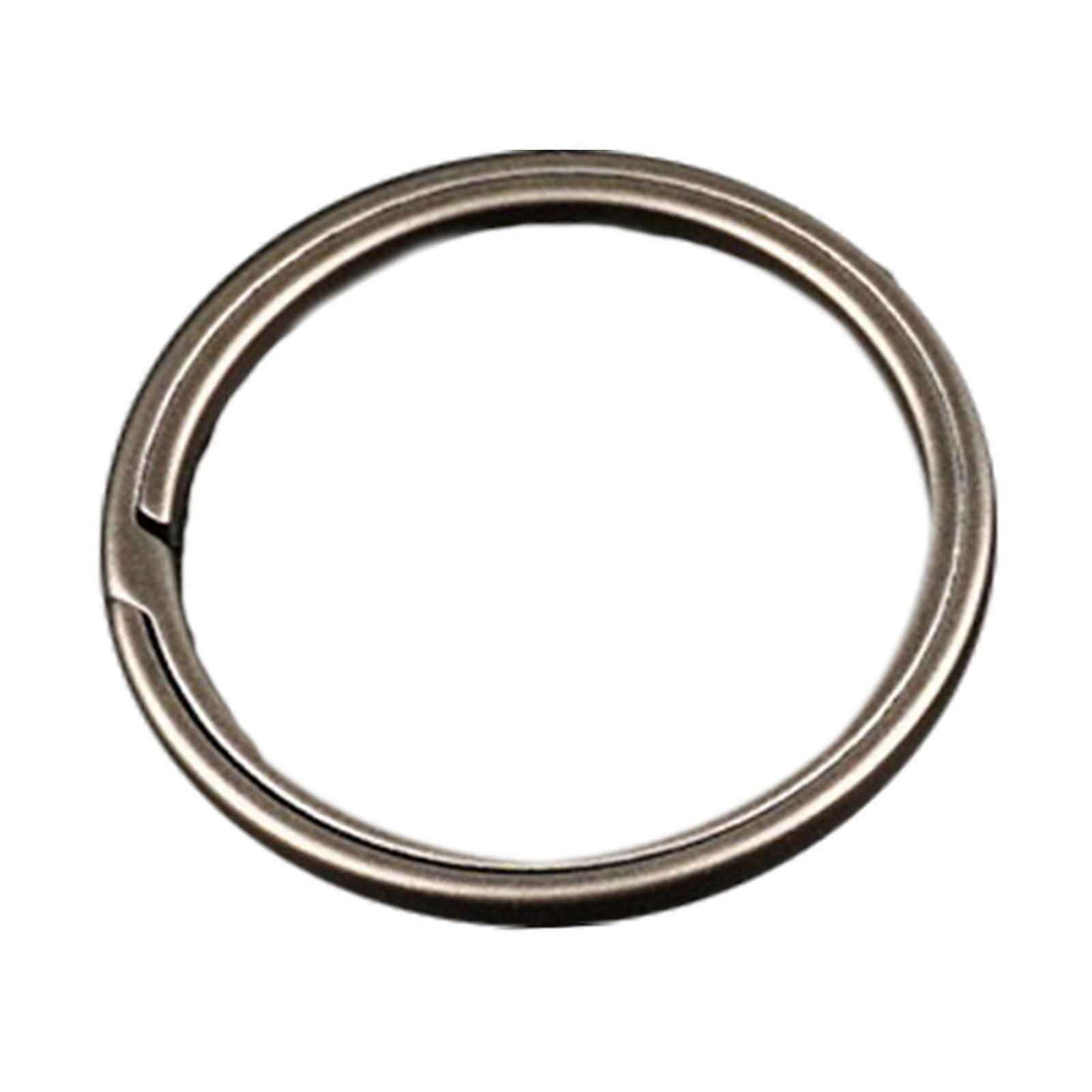 Practical Titanium Key Rings Buckle Metal Keychain Rings Practical Heavy Duty Round Split Rings for Bag and Purses  30mm