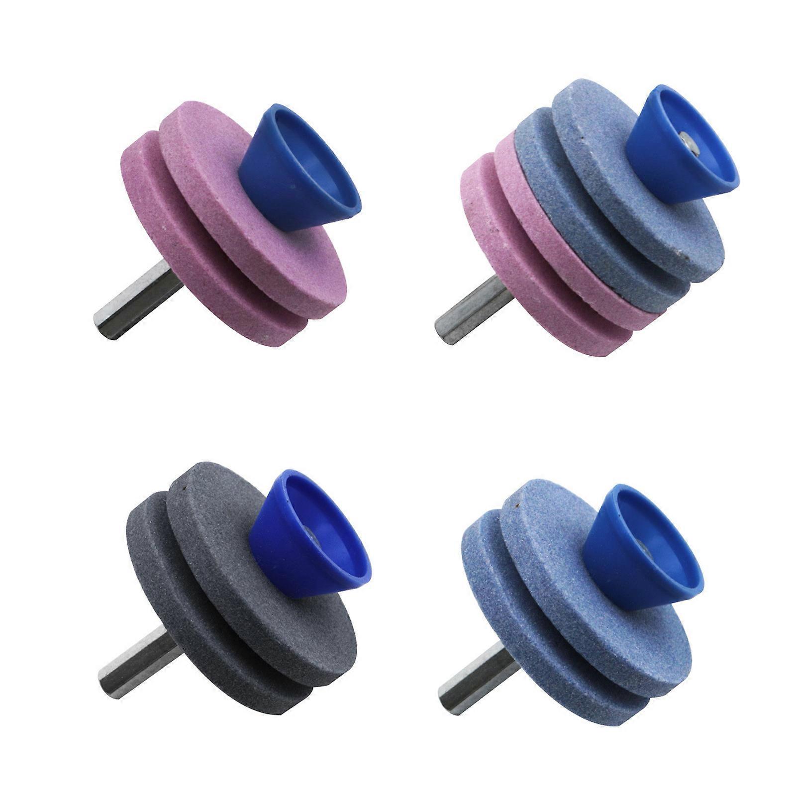 Multipurpose Grinding Drill Cuts Sharpener Stones Suitable for Lawnmowers Sharpening Tool Enhancing Cutting Performances Multicolor