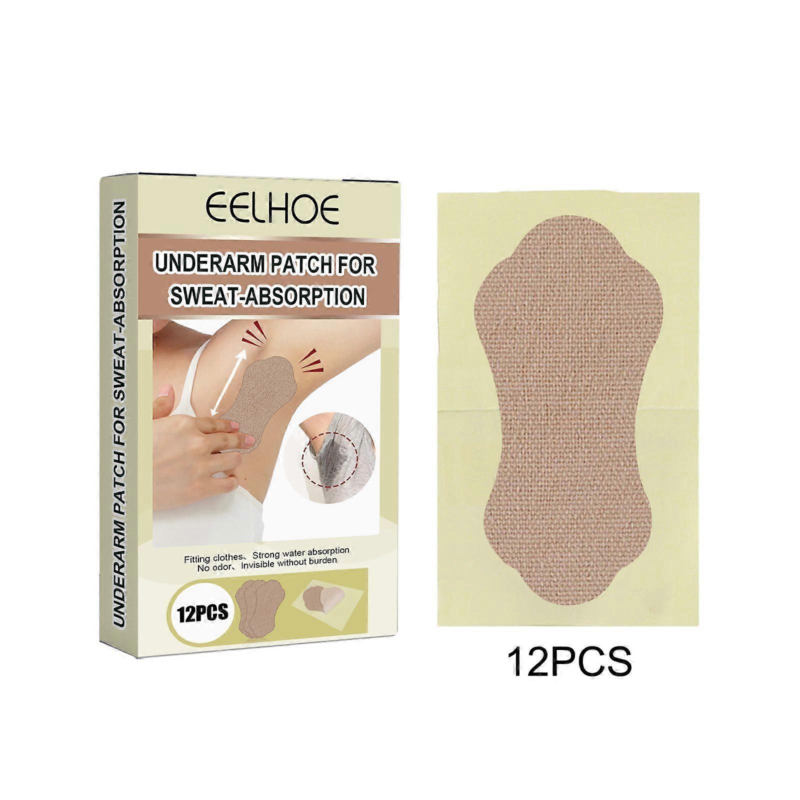 EELHOE Invisible Long-Lasting Sweat-Absorbing Patches for Summer Use (12pcs)