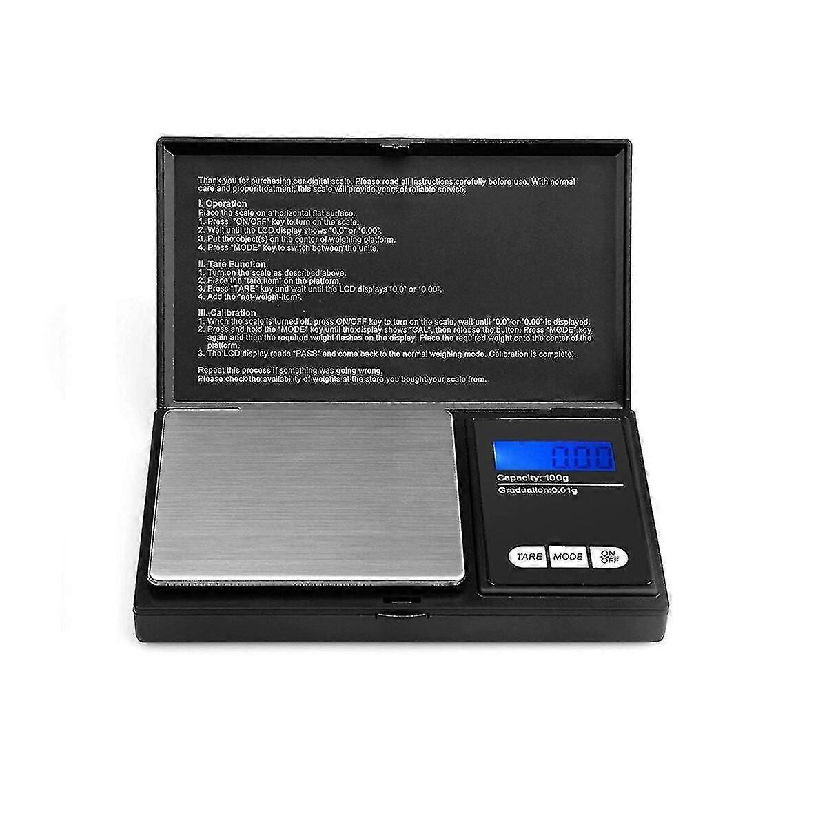 0.1g - 1000g Electronic Digital Pocket Weighing Scale With Lcd Back-lit Display