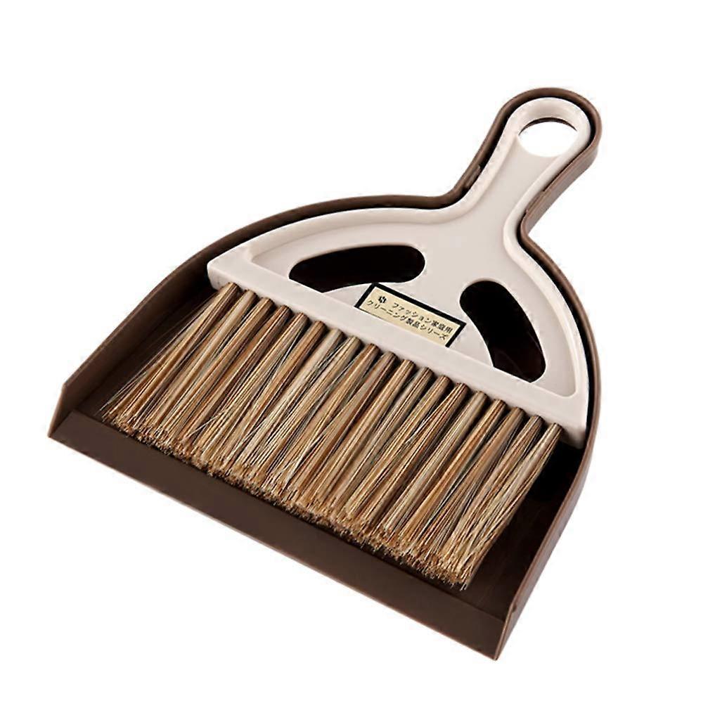 Dustpan and Brush Set with Mini Broom for Home Kitchen Office Desktop Table Cleaning