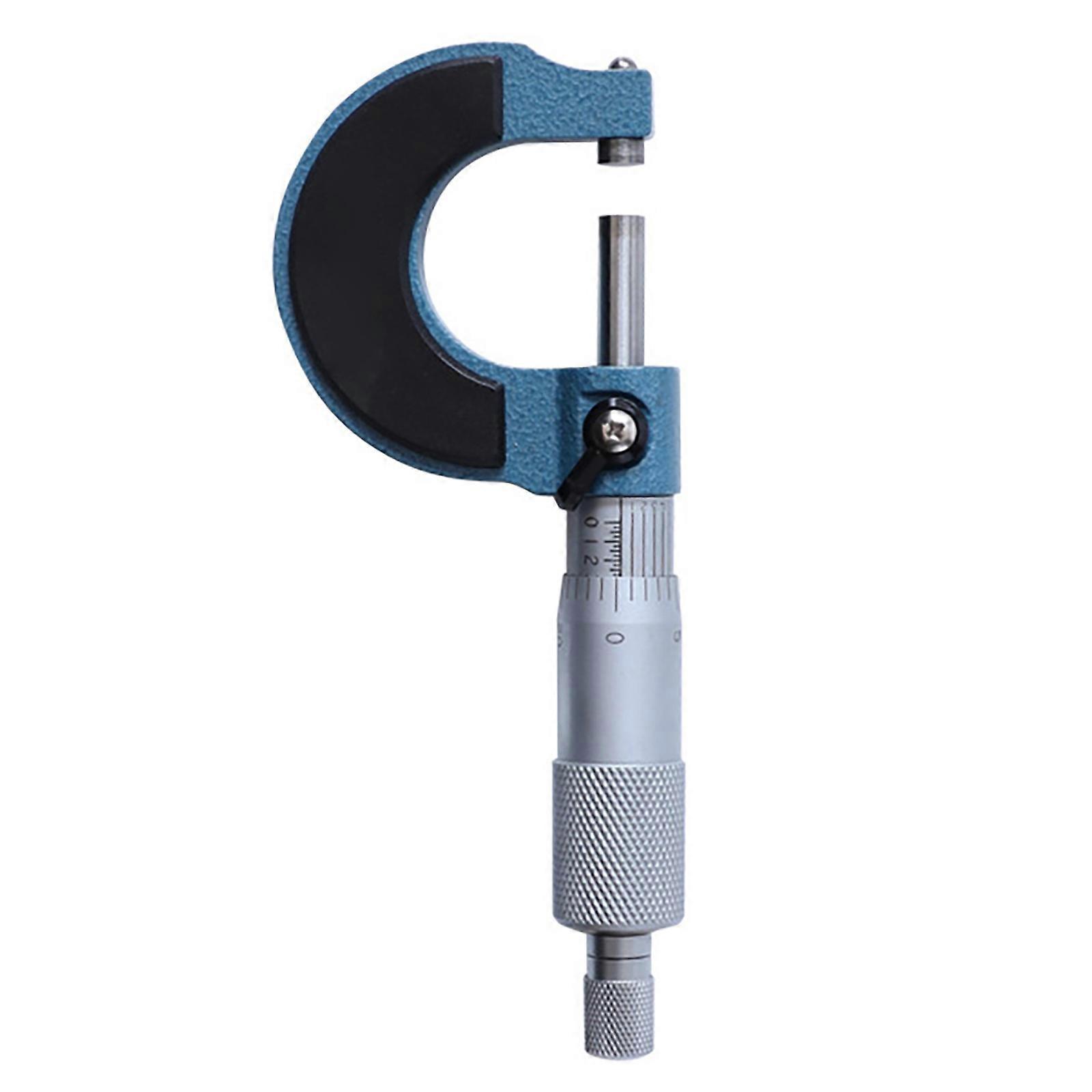 Outside Micrometers Professional Metric Inch Measuring Tool Set Graduation Thickness Gauges 0-25mm Ranges Machinists Multicolor