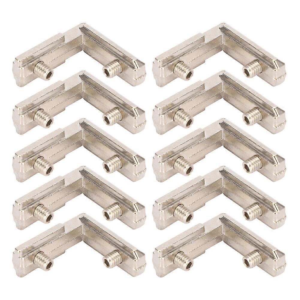 10Pcs Inside Corner Connector Bracket Cast Zinc L Type M5 Accessories for 3D Printer