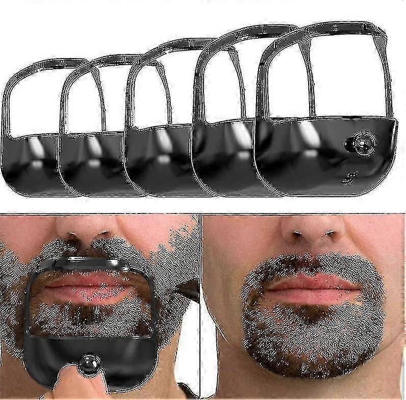5 Sizes Goatee Shaving Template Beard Guide Shaper Beard Shaping & Styling Template For Men