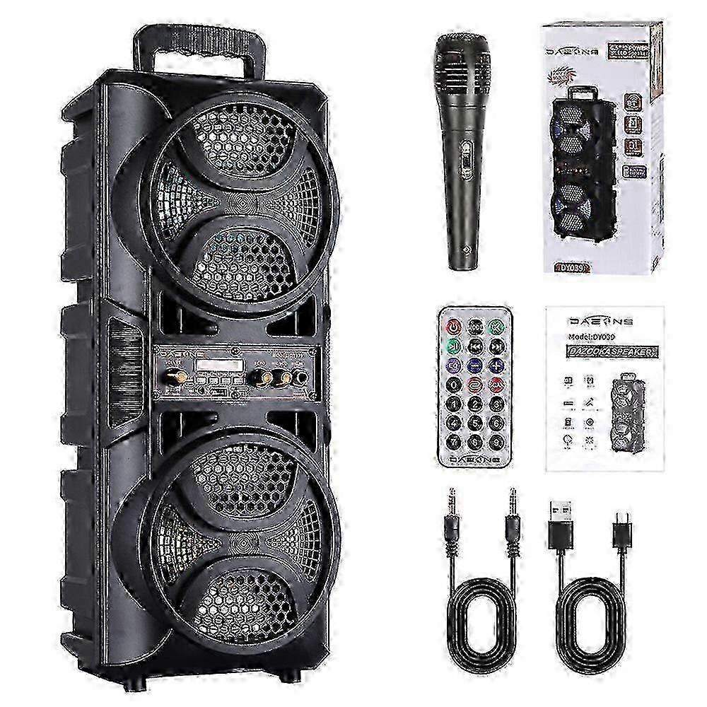 3000W Portable Bluetooth Party Speaker with Subwoofer Heavy Bass Sound System and Microphone