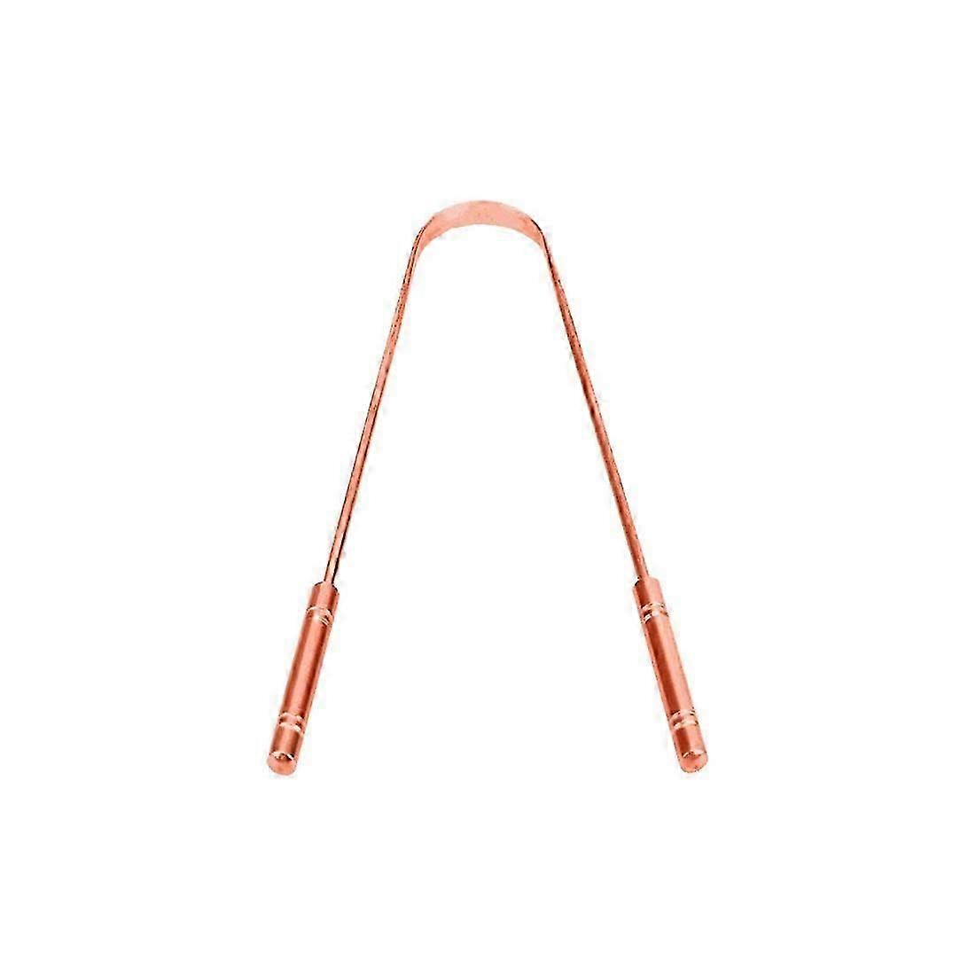 Premium Copper Tongue Scraper for Oral Hygiene, Solid Copper Design, 1pc