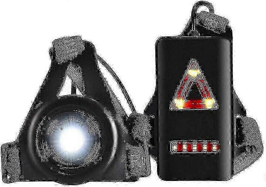 Running Lights Chest Lights Running Gear For Rnners 3 Modes Body Torch Usb Rechargeable Body Lamp Wearable Night Running Accessories Reflective_m24