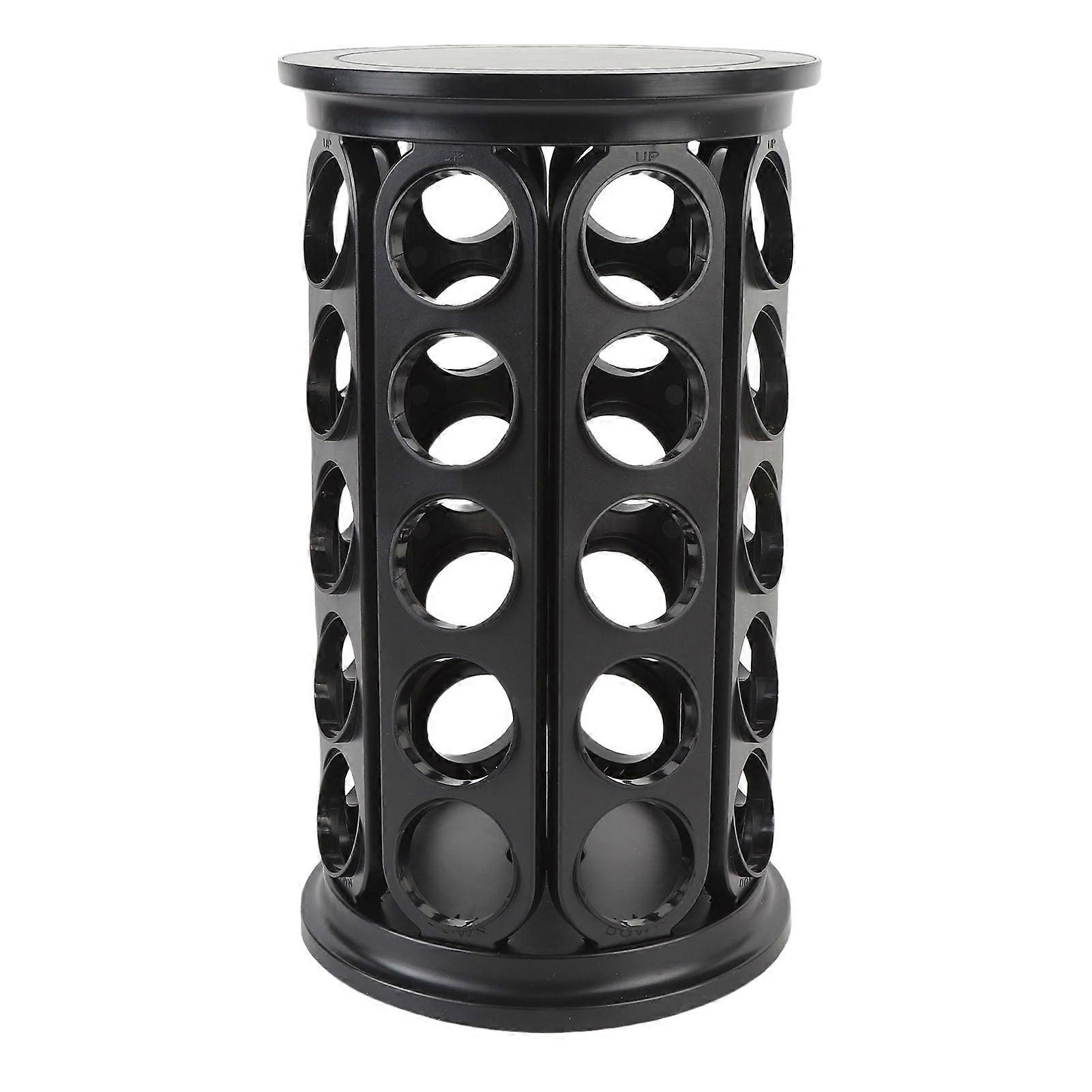 Coffee Pod Holder 360° Rotating Capsule Stand Rack for 40 Pods Kitchen Storage (Style 1)