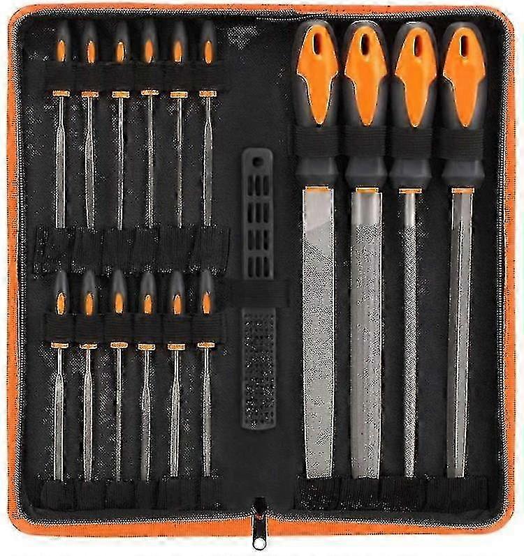 19 Piece Combination File Set Metal Round File Steel Files Grinding Tool szrh21