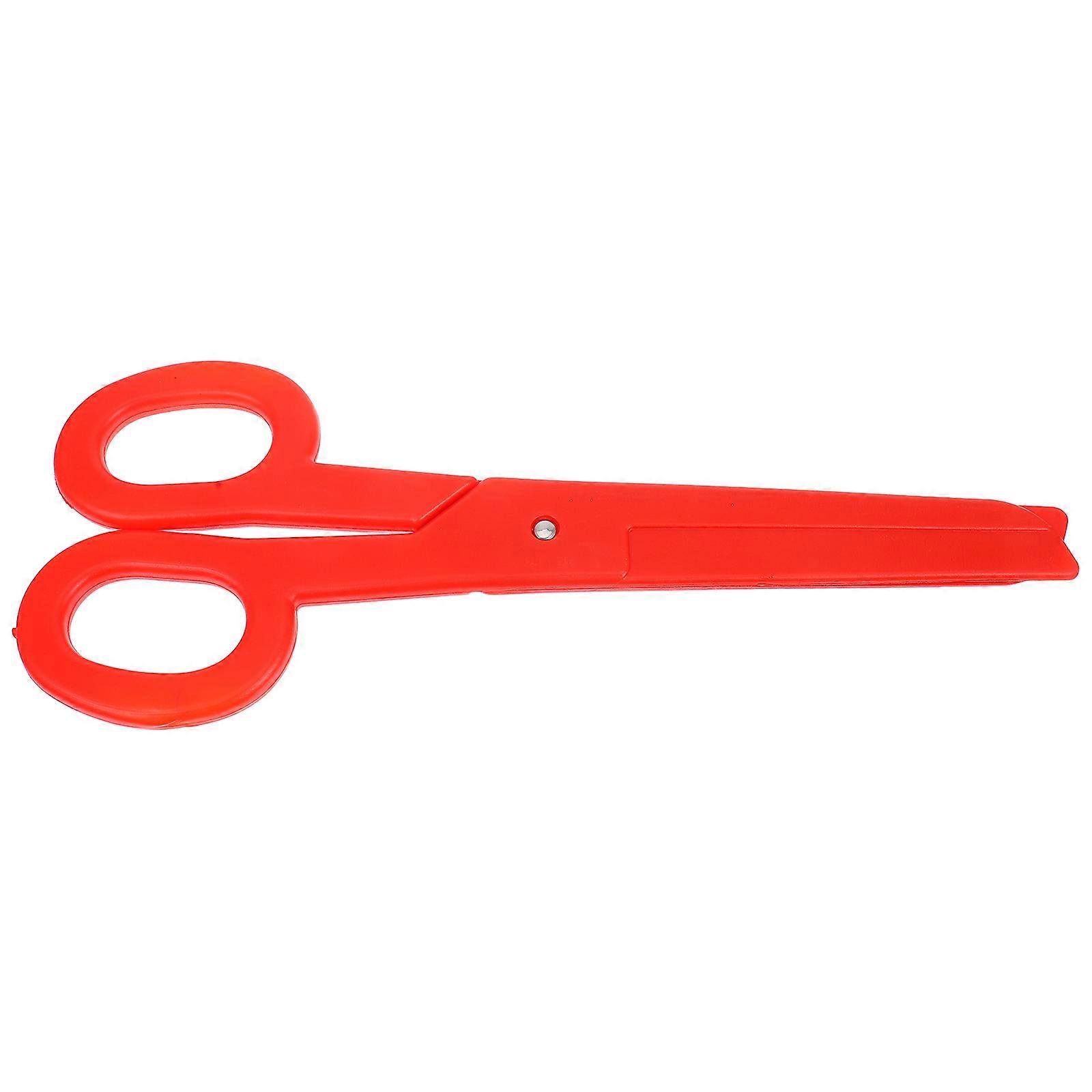 Small Clown Scissors Costume Prop for Cosplay 1 Piece Red Plastic Accessory
