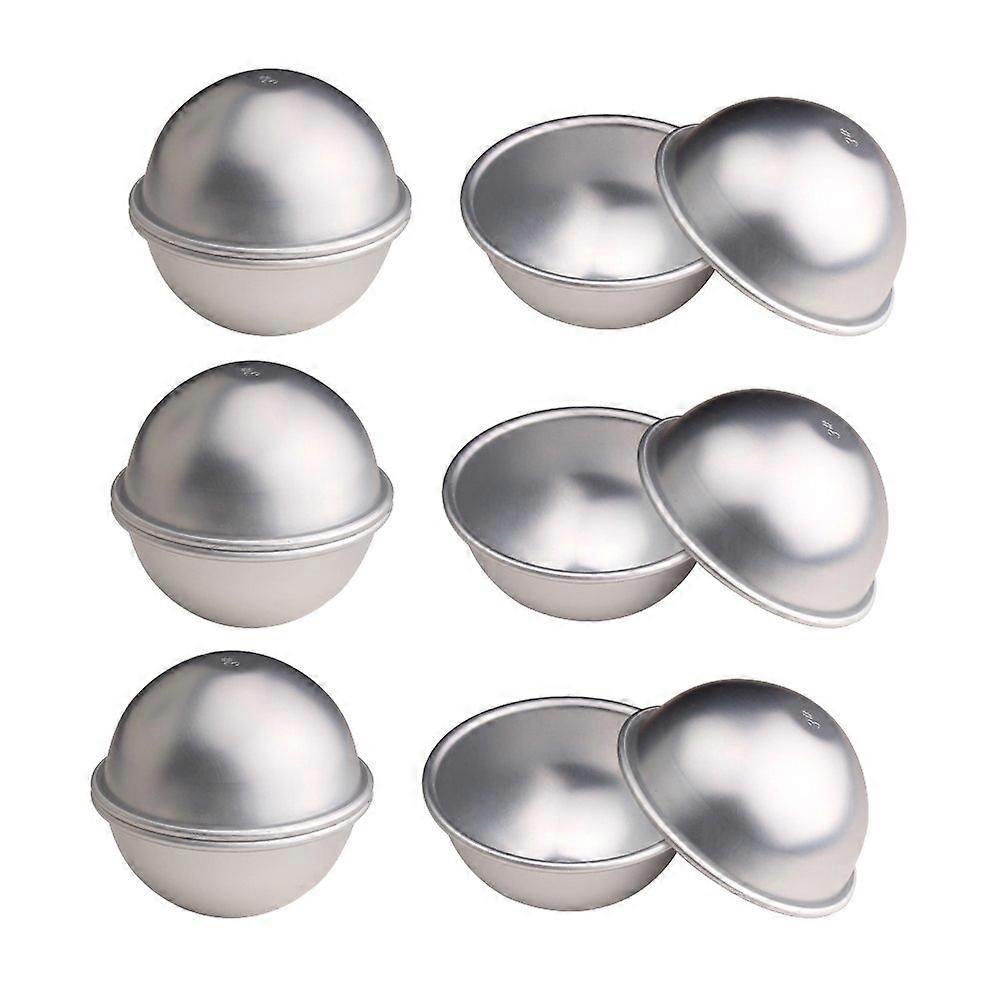 12 Pcs Aluminum Bath Bomb Molds Set, 2.37 Inch Durable EasyRelease for DIY Bulk Making