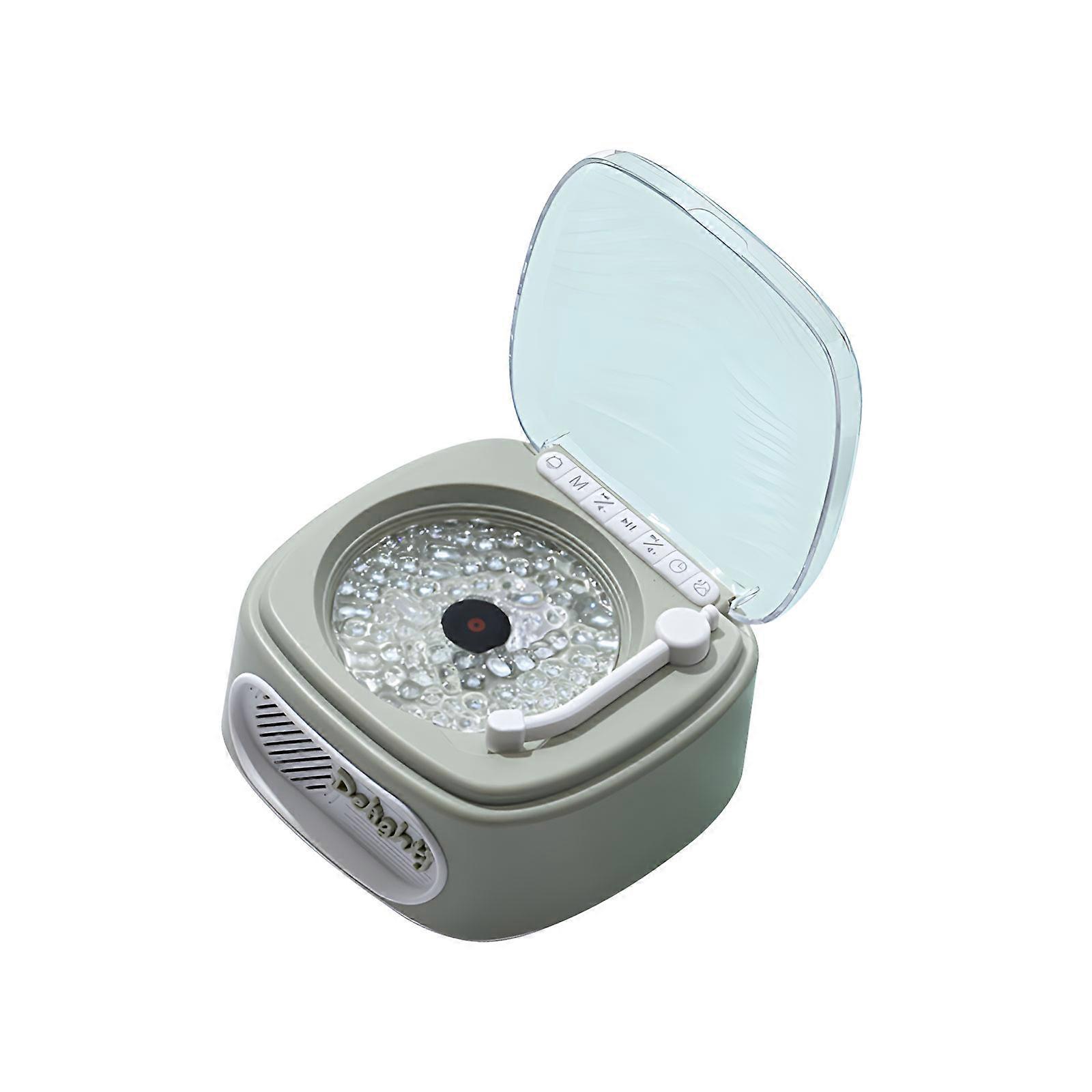 Multifunctional Bluetooth-compatible Speaker Atmosphere Light 360 Surround Sound Retro Switches Multiple Playback Mode  White