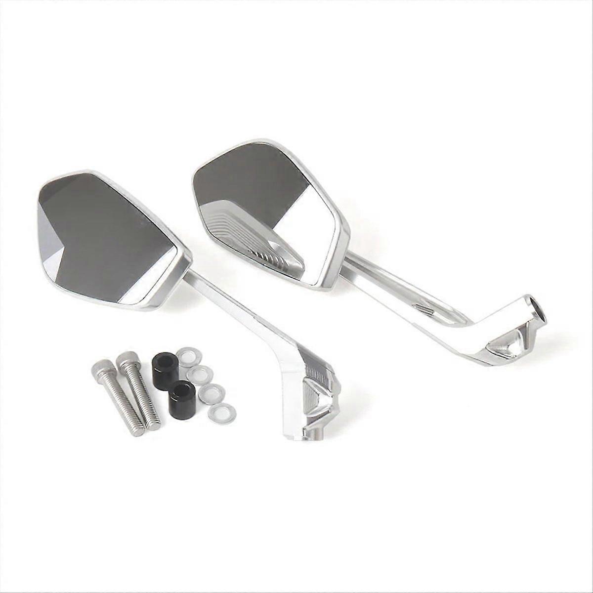 Motorcycle Rearview Mirror Universal for ,Silver