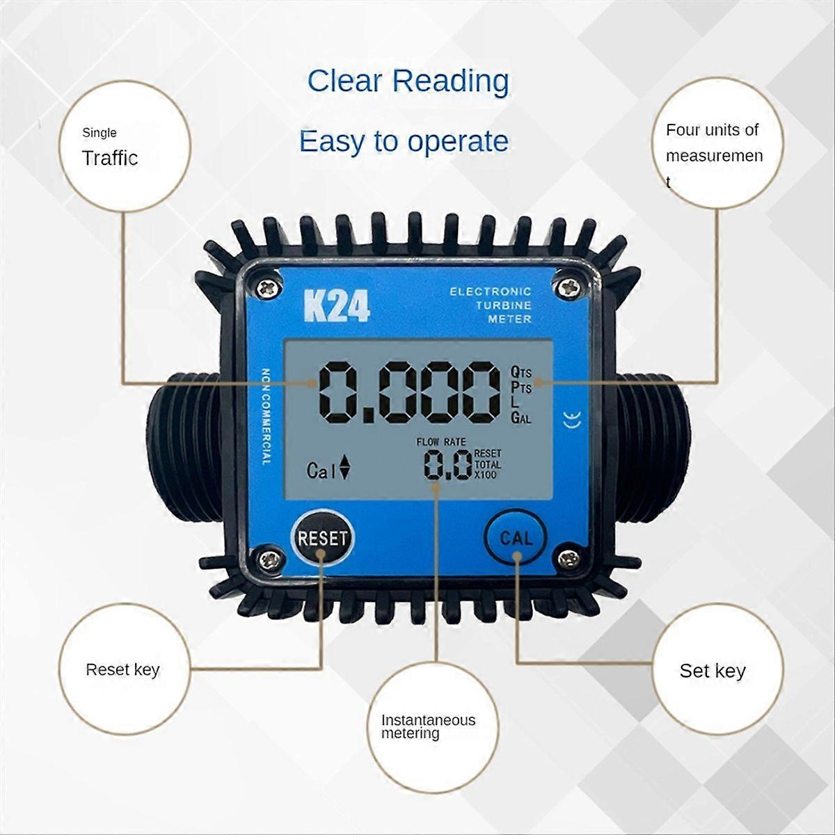 Minor Flow Digital Display Meter Gear Flow Meter 1-15L/Min