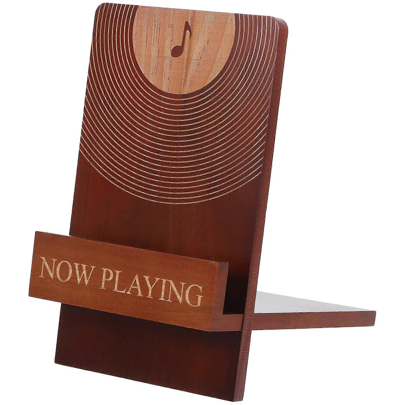 Black Vinyl Record Display Stand Holder for Desktop Record Storage 1 Piece