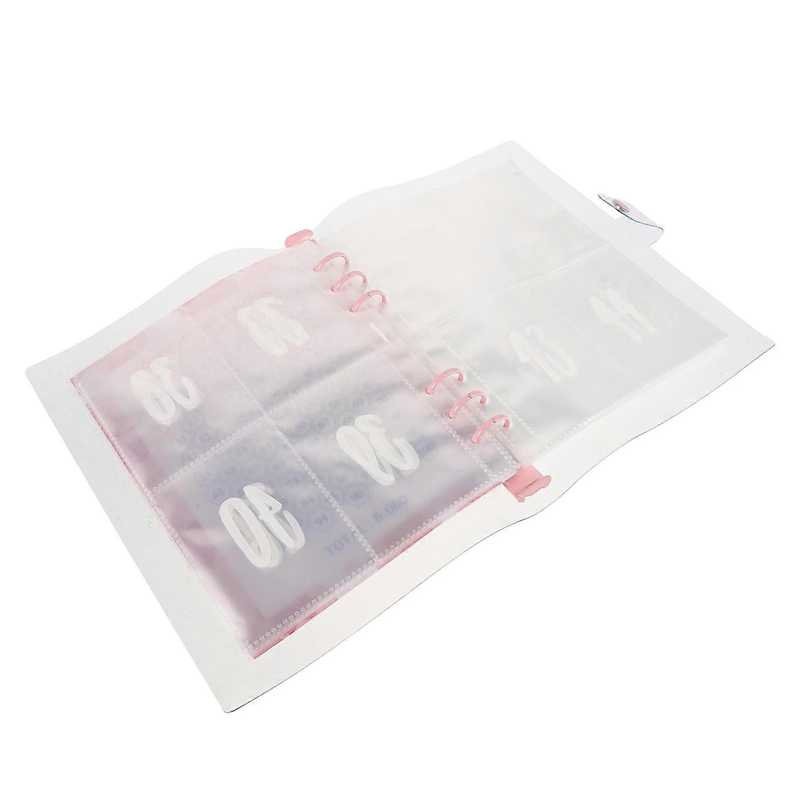 Pink Budget Binder for Organizing 1Set Money Saving Challenge Binder