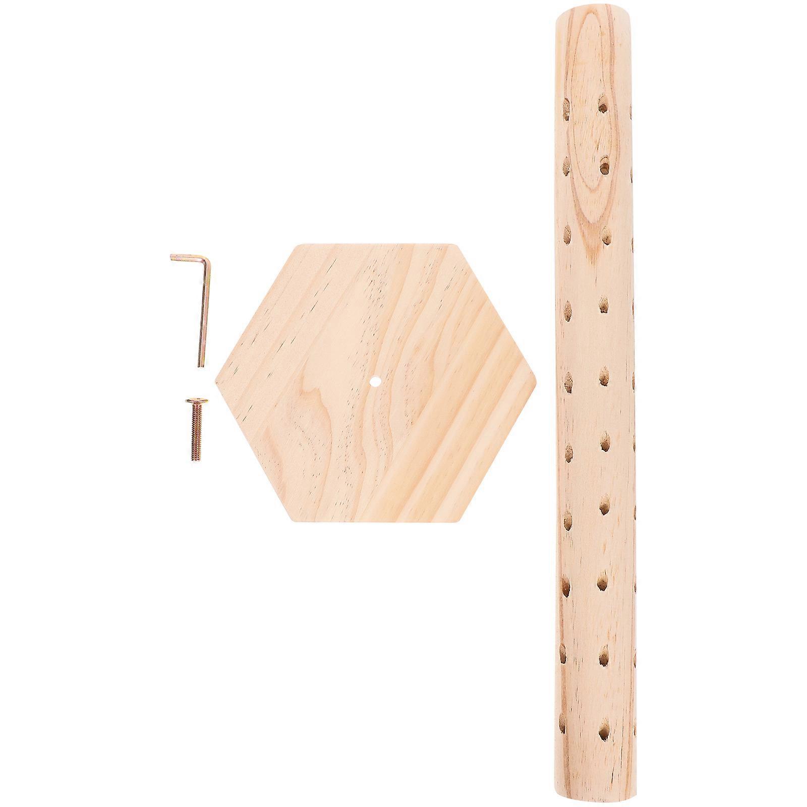 Halloween Candy Presentation Lollipop Holder Display Rack Simple Design Wood 1Set