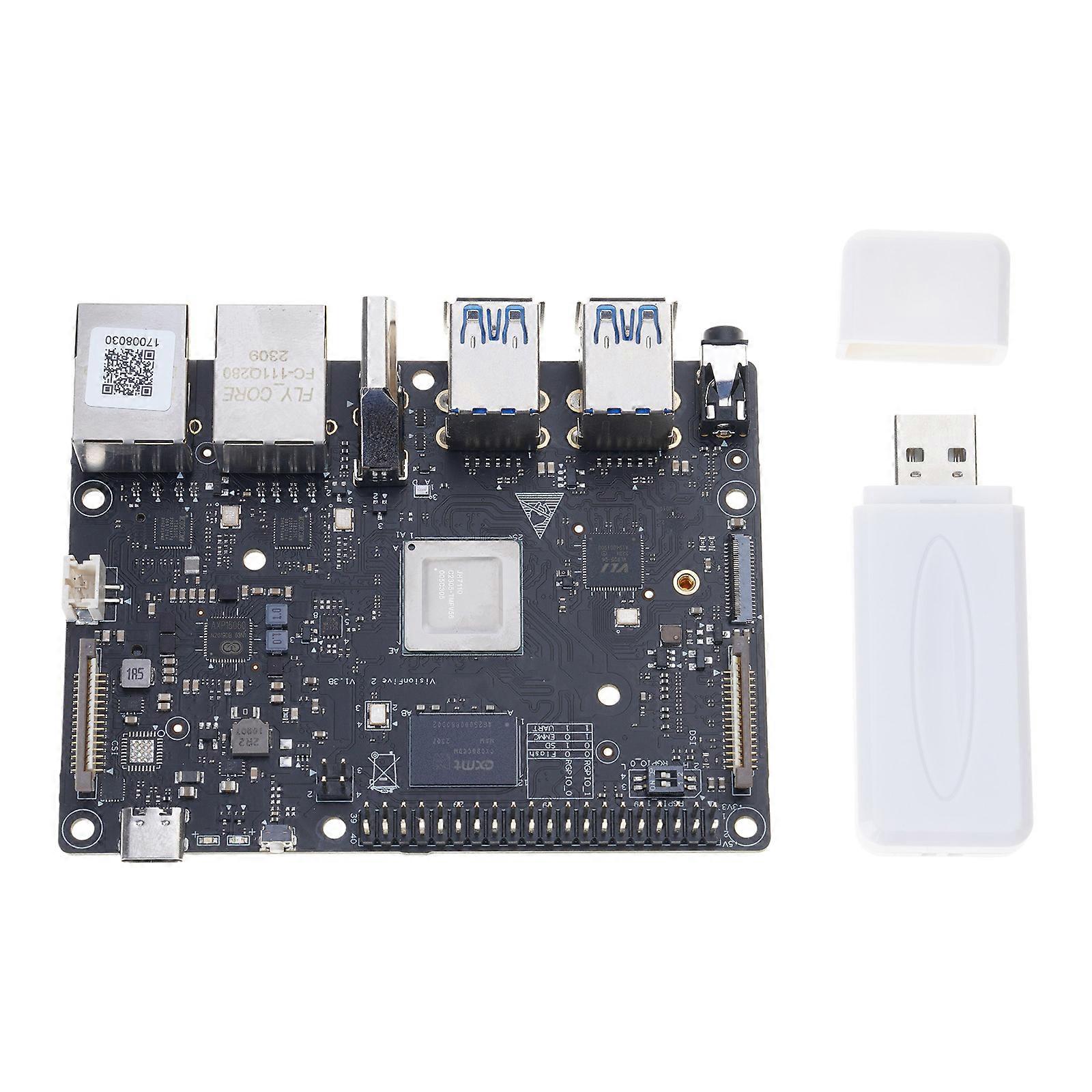 RISC-V VisionFive2 Single Board Computer 8GB Memory StarFive JH7110 Processor with Integrated 3D GPU Base on Linux Multicolor