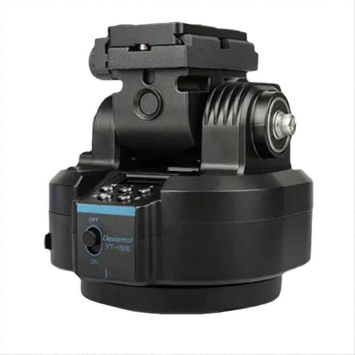YT-1500 Auto Motorized Rotating Panoramic Tripod Head with Remote Control Camera Phone Pan Video Tri